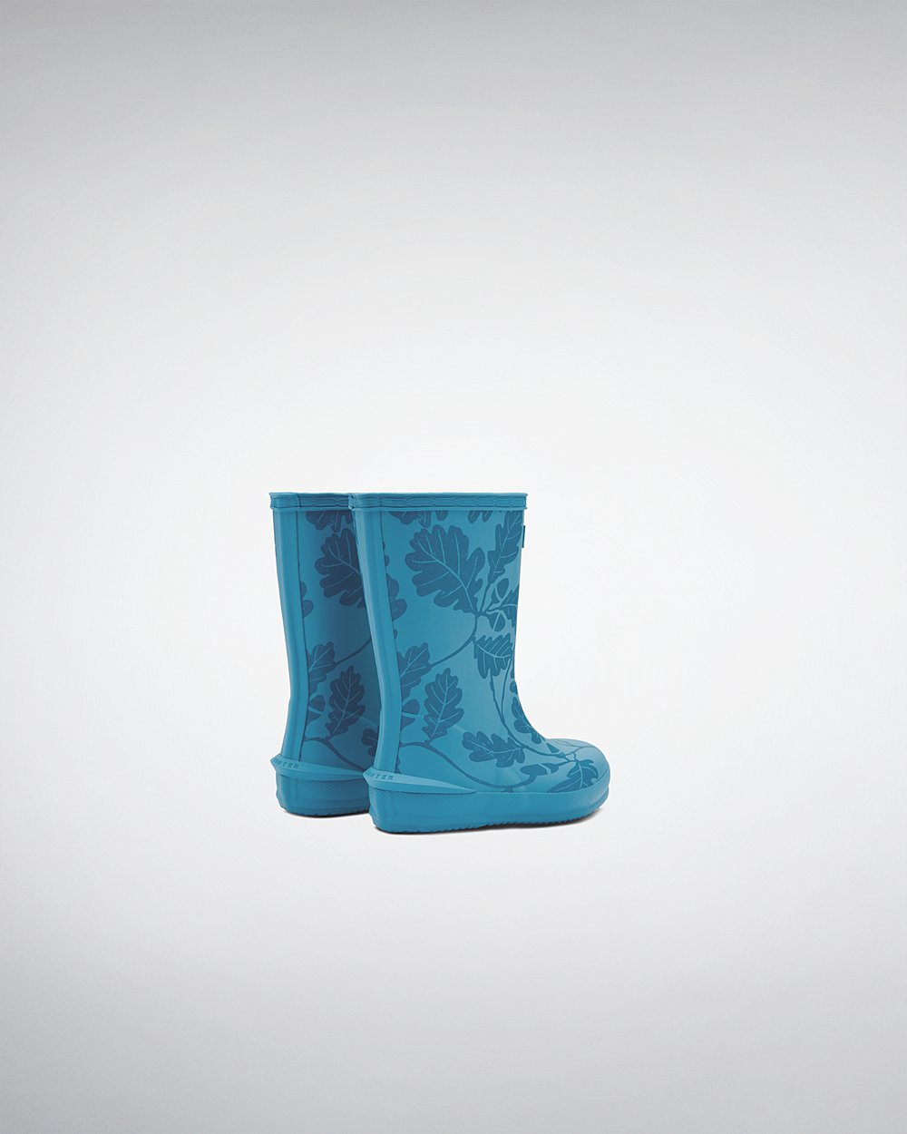 Kids Hunter Rain Boots Blue - Original First National Trust Print - 6402785-KP